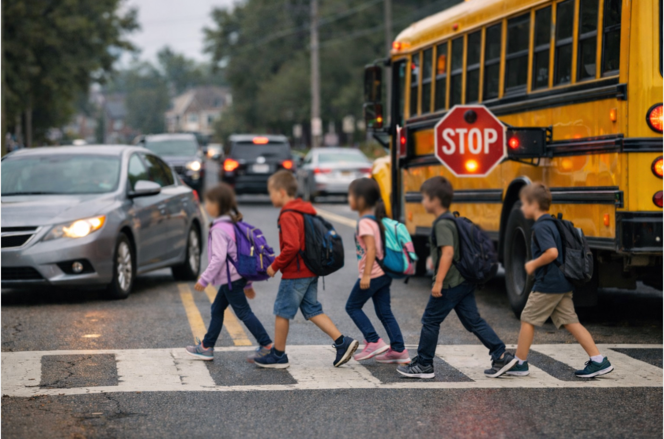 AI-powered Stop-arm Violation Detection for Student Safety