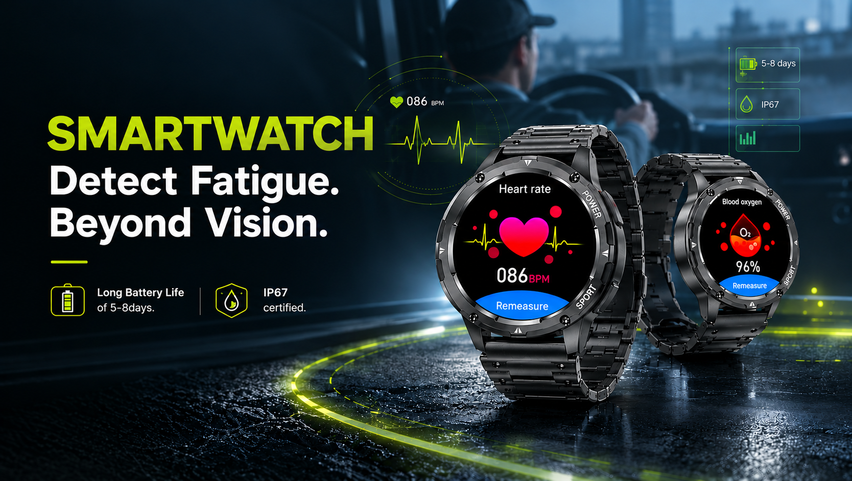 Smartwatch-Based Driver Fatigue Detection for Mining Fleets: Extending Safety Beyond Vision